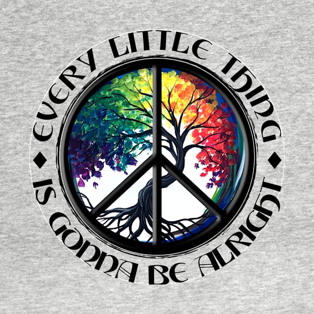 Every little thing is gonna be alright Yoga tree root color by apesarreunited122